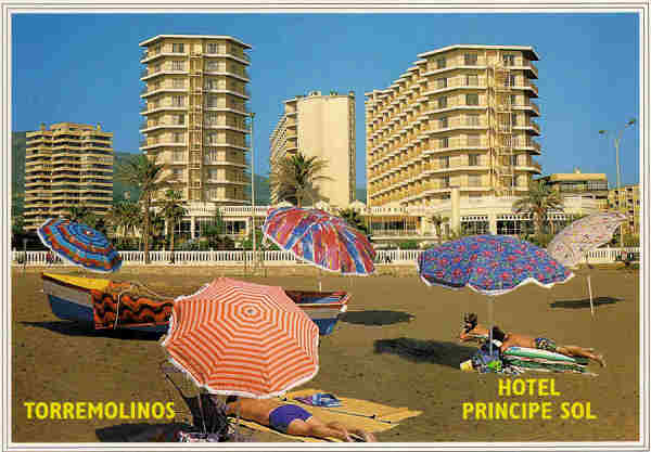 Ref 1021- Torremolinos Hotel Principe Sol - Ed. Comercial Regalosol A. S.L. - Dim.15x14,5 cm - Col. Mrio Silva