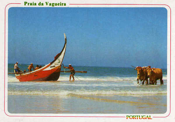 N. 3921 PRAIA DA VAGUEIRA Regresso do mar - Ed. ncora - SD - Dim. 15x10,5 cm - Col. Mario Silva.