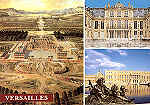 N. CV 318 - Versailles - Vue perspective de laplace d'Armes en 1668,la cour de marbre, le parterre d'eau - Ed. Art Lys, Versailles - Photo Artlys/Girard J. - S/D - Dim. 14,9x10,5 cm. - Col. FMBoia