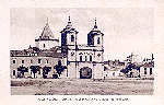 SN - VILA VIOSA. Igreja dos Agostinhos e Quartel de Cavalaria - Editor no indicado - SD - Dim. 13,9x9 cm - Col. A. Monge da Silva (Cerca de 1930)