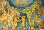 A 59 - GRCIA  MISTRAS O Baptismo de Cristo (fresco) - Ed. HAITALIS,13, ASTROUS STR.,13121 ATENAS, TEL.:210 5766883 - SD - Dim.16,1x11 cm - Col. Ftima Bia (2007)