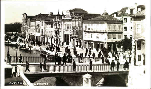 SN - Aveiro. Ponte - Reprod. fotogrfica de postal antigo - Ed. annima - SD - 86x145 mm - Col. nio Semedo