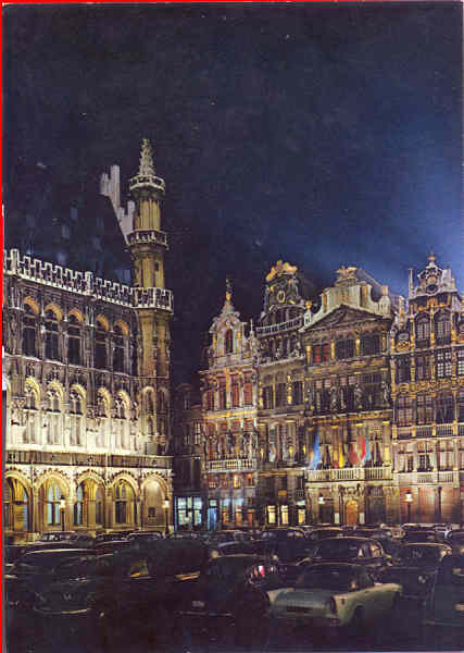N 96 - Recanto da Grand Place  noite 2 - Edio JC - Dim. 14,7x10,4 cm - Col. A. Monge da Silva (c. 1968)