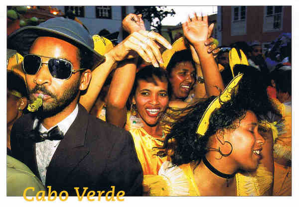 N. 42 - Imagens de Cabo Verde - Ilha de S. Nicolau/Carnaval Ribeira Brava - Ed. SODADE - Berlin - St Maria Fax: x49-30-396 88 60 Foto: Marit Roloff - SD - Dim. 16,2x11,4 cm - Col. Manuel Bia (2011)
