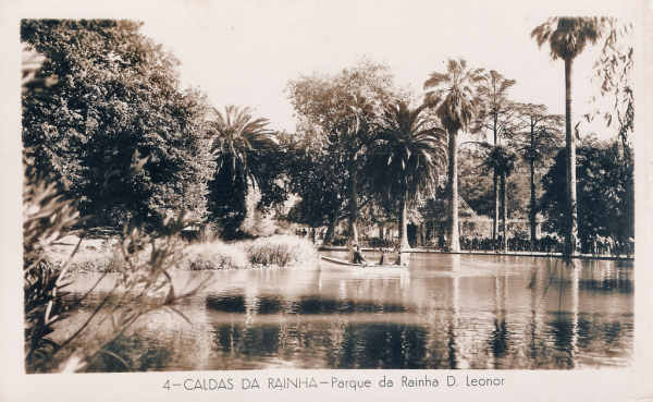 N 4 - Portugal. Caldas da Rainha - Parque da Rainha D Leonor - Coleco Dulia (Editado 1955) - Dim 90X140 mm - Col. Miguel Chaby