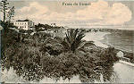 S/N - Praia do Estoril - Editor Grandes Armazens do Chiado, Lisboa - Dim. 139x87 mm. - Col. A. Monge da Silva (cerca de 1905)