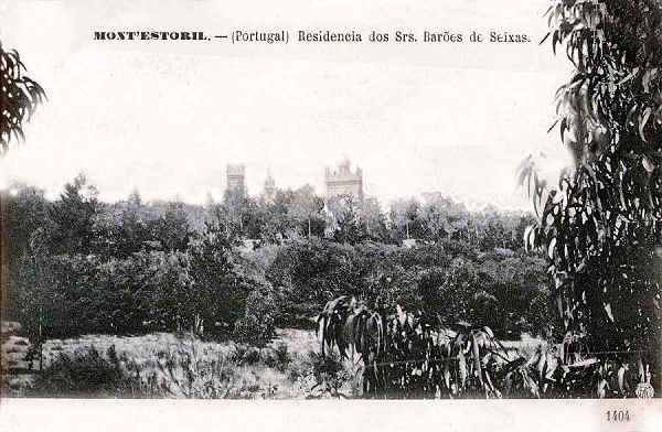 N 1404 - Residencia dos Srs Bares de Seixas no Mont'Estoril - Editor Martins & Silva, L. Cames, 35, Lisboa - Dim. 138x88 mm. - Col. A. Monge da Silva (anterior a 1910)