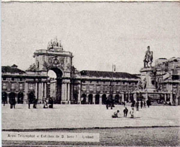 Arco triunfal e Esttua de D. Jos I em Lisboa