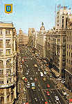 33- N. 140 - MADRID  "La Gran Via" - Ed. L. DOMINGUEZ Telfono 447 82 75 - MADRID ESCUDO DE ORO FISA I.G. - Palaudarias,26 - Barcelona - Printed in Spain - SD - Dim. 10,3x14,8 cm - Col. Manuel Bia (1984)
