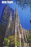 K 1057 - NEW YORK - Saint Patrick's Cathedral - Ed. KIAT USA Inc. Long Island City,NY 11101 Printed in China - SD - Dim. 10,2x15,2 cm - Col. Ftima Manuela Bia (2011)