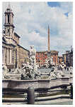 SN - Roma, Fontana Del Moro  - Editor Casa Editrice Apollo Monaco - Dim. 14,8x10,6 cm - Circulado em 1964 - Col. Monge da Silva