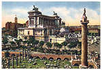 SN - Roma, Monumento a Vittorio Emanuele II e Foro Trajano - Editor Cecami - Dim. 15,0x10,5 cm - Circulado em 1949 - Col. Monge da Silva