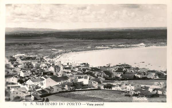 N 34 - Portugal. S.Martinho do Porto - Vista parcial - Editor Passaporte Loty - Editado 1951 - Dim 9x14 cm - Col. Miguel Chaby