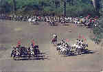 N 7 - TIMOR. Desfile de Cavalaria nas festas do Arbiru em Atabai - Edio Movimento Nacional Feminino - 15,0x10,5 cm - Col. A. Monge da Silva (1970)