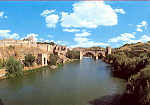 N 1316 - Toledo, Puente de San Martin Y vista parcial - Ediciones Jlio de la Cruz, Toledo - Dim. 150x105 mm  - Col. A. Monge da Silva (c. 1985)