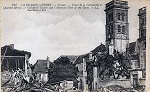 811 - La Grande Guerre. Verdun, Tours de la Cathdrale et Quartier dtruit - Edition  Lev, Fils & Cie , Paris - Dim. 140x87 mm . Col. A. Monge da Silva (cerca de 1920)