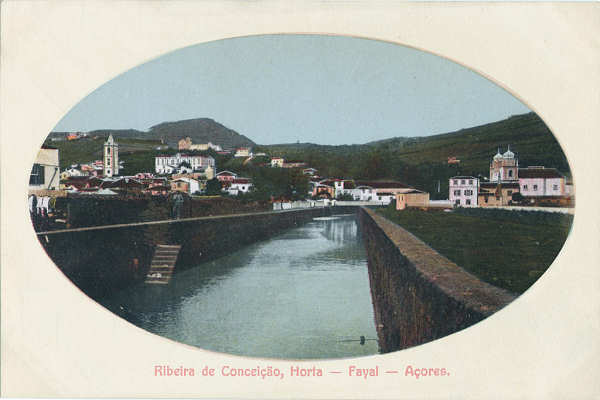 SN - Ribeira da Conceio na Horta - Editor desc - Dim. 140x93 mm - Col. A. Monge da Silva (c. 1910)