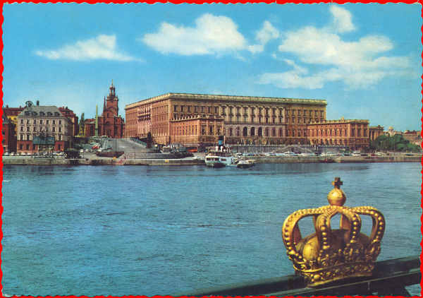 SN - Stockholm, Kungliga Slottet-2 (Palcio Real) - Editor Kruger - Dim. 14,7x10,4 cm - Carimbo Postal 1967 - Col. A. Monge da Silva