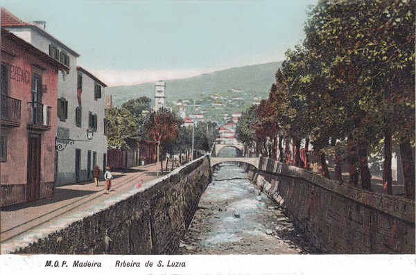 SN - Funchal, Ribeira de Santa Luzia - Editor M.P.O. - Dim. 140x93 mm - Col. A. Monge da Silva (c.1910)