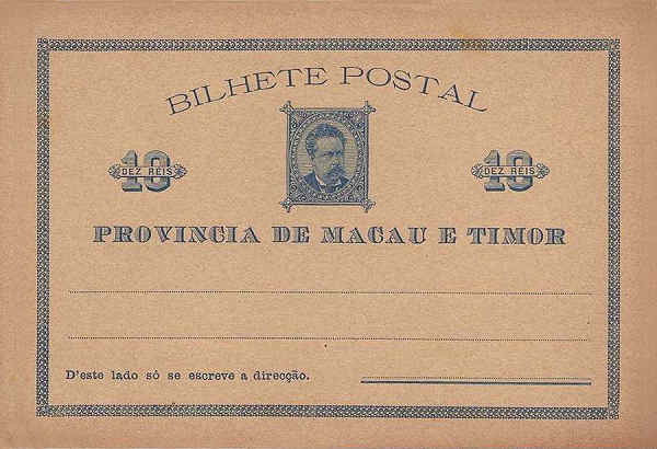 SN - Provncia de Macau e Timor - Edio ???, c. 1885 - Dim. ??x?? cm - Col. ???.