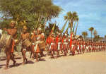 SN - Desfile de uma companhia de Moradores - Foto do Alf. Cav. Lus Furtado Coelho - Edio do MNF-Timor - SD - Dim. ???x??? mm - Col. A. Monge da Silva (cerca de 1970)