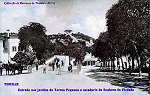 N 51 - Estrada nos jardins da Vrzea Pequena e escadaria da Snr da Piedade - Colleco da Havaneza de Thomar - Dim. 139x89 mm - Col. A. Monge da Silva (cerca de 1905)