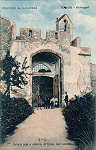 N 5 - Entrada do Convento de Christo, lado Nascente - Coleco da Havaneza, Tomar - Dim. 137x89 mm - Col. A. Monge da Silva (1912)