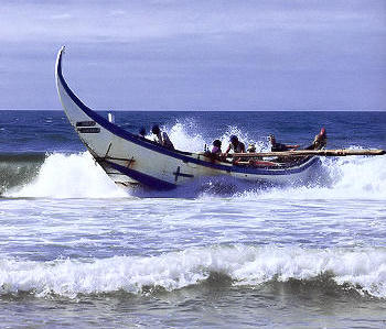 Arte da xvega na praia da Vagueira.