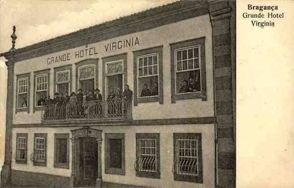 S/N - Bragana-Grande Hotel Virginia - Edio de Adriano Rodrigues, Bragana - S/D - Dimenses: 14,1x8,9 cm. - Col. Aurlio Dinis Marta.