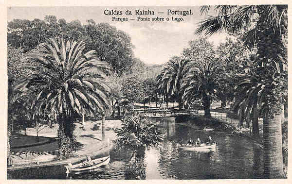 S/N - Caldas da Rainha-Portugal Ponte sobre o Lago - Editor Fernando Daniel de Sousa - Editado em 1927 - Dimenses: 14x9 cm. - Col. Miguel Chaby