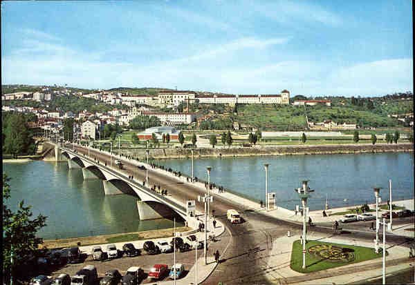 Mod. 861/Pr - Coimbra. Ponte sobre o Mondego. Ao fundo, o convento de St Clara - Ed. OCASO - SD - Dim. 15x10,5 cm. - Col. Graa Maia.