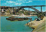 N 289 - Porto. Rio Douro e ponte D. Luiz I - SD - Circulado em 1969 Dim. 14,8x10,3 cm - Col. Joo Ponte