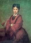 Retrato da Marquesa de Belas por Miguel ngelo Lpi (1874). Museu Nacional de Arte Contempornea, Safil, Data??, M.E.C. 1974, Dim. ??x?? mm., col. M. J. Dias.