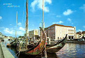 Ref 546, AVEIRO Bera Litoral, Barcos moliceiros, Ed. ncora, SD, Dim. 150x103 mm, Col Nela d'Almeida.