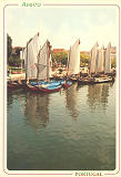 Ref 21 - AVEIRO, Barcos moliceiros na Ria, Ed. exclusiva Bruno da Rocha, Foto de Fernando Jos, SD, Dim. 104x150 mm, Col. Nela d'Almeida.