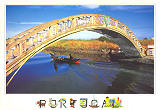 Ref POM-EU 0977, Ponte de Carcavelos, Aveiro, JAMP Edies Tursticas, Tel. 214209232, Fotografia JAMP, SD, Dim. 160x110 mm, Col. Nela d'Almeida.
