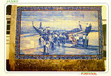 Ref 3841, AVEIRO Portugal, Azulejos da primeira metade do sc. XIX existentes na estao de caminho de ferro de Aveiro, Ed. NCORA, RAN Tel. 670192, SD, Dim. 150x104 mm, Col. Nela d'Almeida.