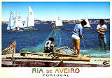 Ref 33, COSTA NOVA (AVEIRO), Os pescadores e a regata, Costa de Prata, AVEIRO, Portugal, Ed. GRAFIPOST, Tel. 214961155, SD, Dim. 150x104 mm, Col. Neloa d'Almeida.