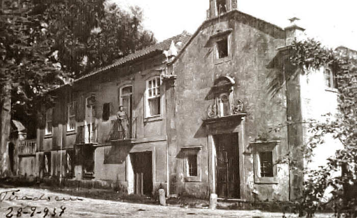 A Casa de Vilarinho, em Cacia. Fotografia de 28 de Setembro de 1937. - Clicarpara ampliar.