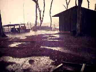 Manh de chuva no destacamanto do Alto Zaza (Angola - 1973).