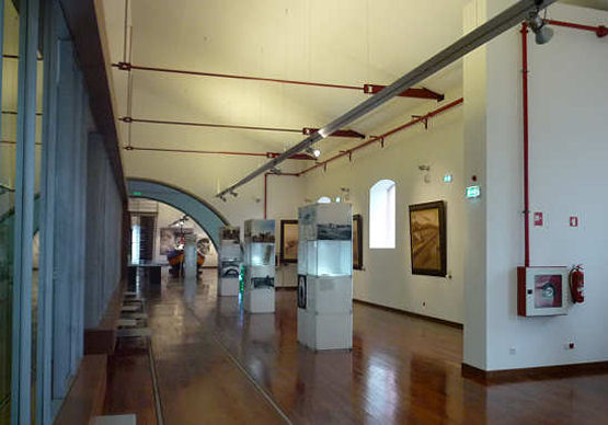 Interior da fbrica Brando Gomes, actualmente o Museu Municipal de Espinho. Clicar para ampliar.