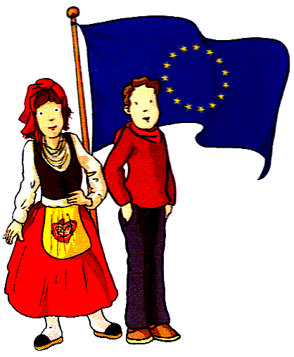 Bandeira da Unio Europeia. Clicar para ouvir o HINO.