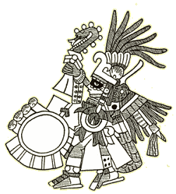 HUITZILOPOCHTLI, o deus da Guerra.