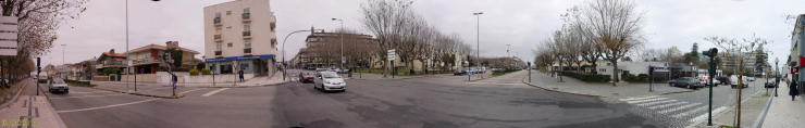 Panormica de trs ruas de Espinho. Clicar para ampliar.