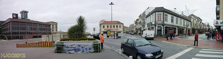 Panormica de uma zona central de Espinho. Clicar para ampliar.