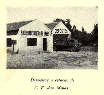 Depsitos e estao de C. F. das Minas da Sociedade Mineira de Sazes