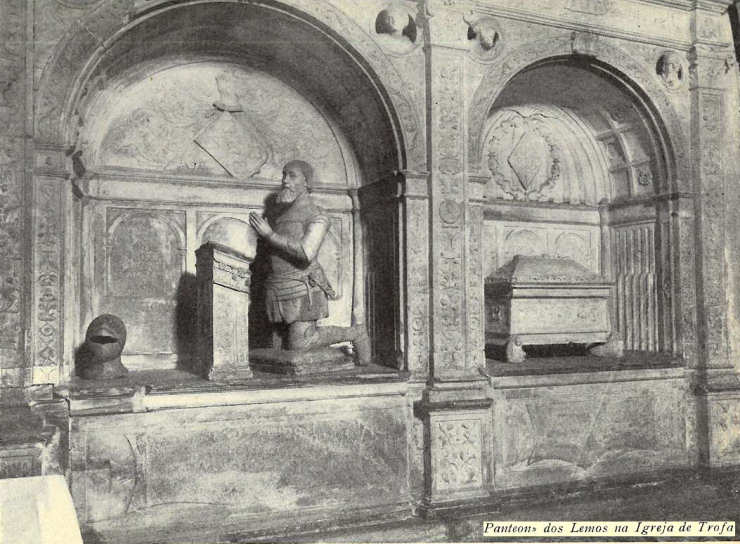 Panteo dos Lemos na igreja da Trofa.