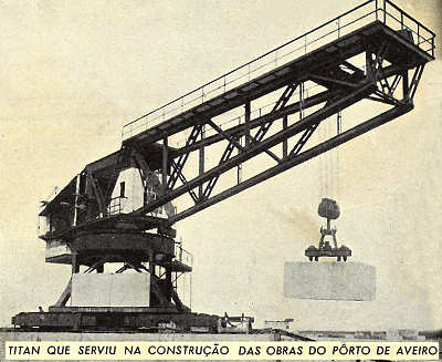Tit que serviu na construo das obras do porto de Aveiro.
