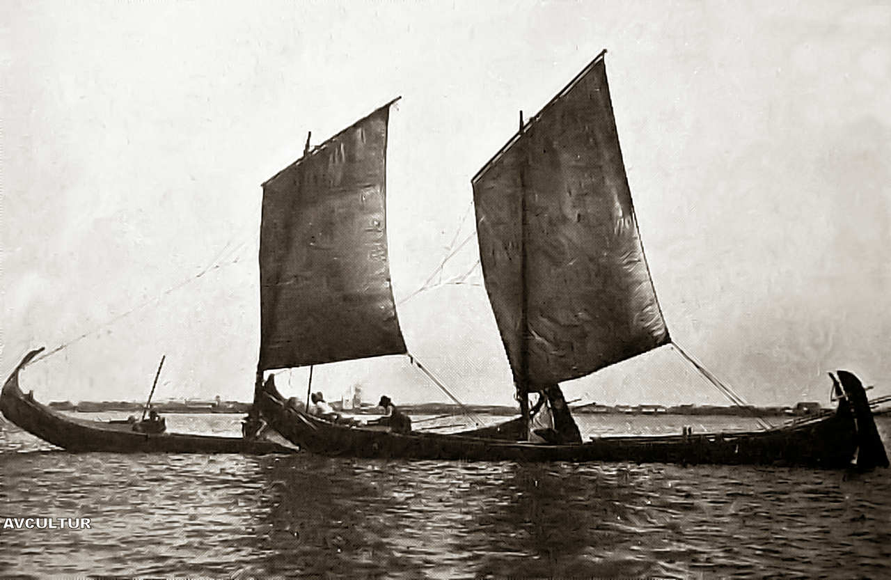 Barcos moliceiros na Ria de Aveiro
