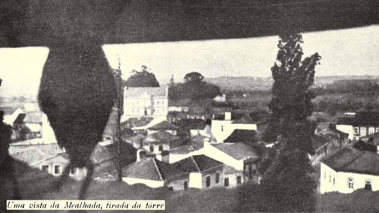 Uma vista da Mealhada tirada da torre sineira